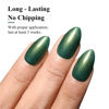 Picture of Imtiti Pearl Gel Nail Polish,0.5 Fl Oz Metallic Green Glitter Drawing Gel Polish Shell Thread Shimmer Mermaid Nail Gel Polish Soak Off UV LED for Home DIY Nail Art Manicure Salon