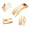 Picture of Chinco 24 Pieces Double Grip Hair Clips Metal Snap Hair Clips Women Hair Barrettes for Hair Making, Salon Supplies (KC Gold, 2 Inch)