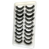 Picture of 3d Plant Fibre Russian Strip Lashes, D Curl Lash Strips, Natural False Lashes Mink, Wispy Fake Lashes, D Curl Strip Lashes, Natural Wispies Mink Eyelashes, Faux Mink Eyelashes Natural Look(SDC-MIX)