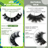 Picture of 3d Plant Fibre Russian Strip Lashes, D Curl Lash Strips, Natural False Lashes Mink, Wispy Fake Lashes, D Curl Strip Lashes, Natural Wispies Mink Eyelashes, Faux Mink Eyelashes Natural Look(SDC-MIX)