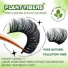 Picture of 3d Plant Fibre Russian Strip Lashes, D Curl Lash Strips, Natural False Lashes Mink, Wispy Fake Lashes, D Curl Strip Lashes, Natural Wispies Mink Eyelashes, Faux Mink Eyelashes Natural Look (DC08)