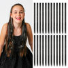 Picture of Dreamlover 2-in-1 Clip in Black Hair Extensions with Silver Hair Tinsel, Clip and Go Tinsel Hair Extensions for Women, Fairy Hair Tinsels for Girls, Hair Accessories for Women, 24 Pieces