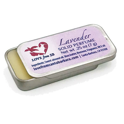 Picture of Compact Personal Lavender Solid Perfume | Luxurious Artisan Spa Gift for Her | Convenient, fits in your purse or travel bag | Lavender Perfume