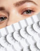 Picture of Short Lashes 10mm Natural False Lashes Wispy Eyelashes Lightweight Fake Lashes Thin Band Eyelashes K71