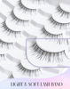 Picture of Short Lashes 10mm Natural False Lashes Wispy Eyelashes Lightweight Fake Lashes Thin Band Eyelashes K71