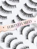 Picture of False Lashes Natural Lashes Wispy False Eyelashes Natural Eyelashes Fake Eyelashes Fake Lashes Pack 10 Pairs 12mm Calla Lily