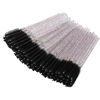 Picture of BTYMS 100 Pieces Eyelash Mascara Brushes Disposable Lash Wands Makeup Applicators Eyebrow Spoolies Brush for Eyelash Extensions - Black