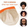 Picture of Fittia Toddler Silk Satin Bonnet, Silk Sleep Cap for Kid Childs, Adjustable Beanie for Boys&Girls Curly Hair Sleeping Orange