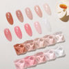 Picture of Beautpal Milky White Jelly Nude Gel Nail Polish Set, 10 Transparent Colors Sheer Pink Orange Soak Off UV/LED Lamp Gel Nail Kit for Salon Gel Manicure and Nail Art DIY at Home 7ml
