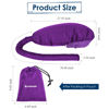 Picture of TEPENAR Bonnet Hair Dryer Attachment: Upgraded Extra Large Adjustable Soft Hooded Dryer Caps - Easy to Use for Natural Curly Textured Hair Care Styling Fast Drying - Purple