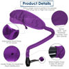 Picture of TEPENAR Bonnet Hair Dryer Attachment: Upgraded Extra Large Adjustable Soft Hooded Dryer Caps - Easy to Use for Natural Curly Textured Hair Care Styling Fast Drying - Purple