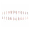 Picture of DANMANR Square Press on Nails Short Fake Nails French Acrylic Full Cover False Nails for Women and Girls 24PCS (White Pearl)
