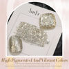 Picture of Born Pretty Christmas Glitter Gel Nail Polish Champagne Platinum Glitter Sparkly Shiny Gel Polish 15ML