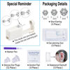 Picture of VitaCool Ear Piercing Kit Disposable Ear Cartilage Piercing Gun Kit with Sterile Multi-sized CZ Studs Easy and Safe Earring Self Piercing Kit for Yourself Use at Home (Style D-CZ-2/3/4mm+)