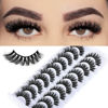 Picture of FARRED Natural Lashes Short False Eyelashes Wispy Mink Eye Lash Fluffy Wispies Eyelash Natural Look 10 Pairs Fake Lashes Pack Volume Lash Strips Pestañas