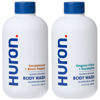 Picture of Huron Body Wash Scent Duo - Citrus + Eucalyptus & Sandalwood + Black Pepper Scents - Men’s Body Wash - Made With Coconut Oil, Vitamin E & Witch Hazel - Vegan, Cruelty-Free - 2 Pack, 12.2 fl oz