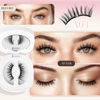 Picture of LASHVIEW Magnetic Eyelashes Natural Look,2 Pair Reusable Magnetic Eyelashes with Applicator, No Glue Needed Magnetic Eyelashes Magnetic Lashes Kit,Easy to Wear and Remove(A03)