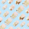 Picture of RUOKEXIN Square Press on Nails Medium Fake Nails White French False Nails with Butterfly Designs Spring Nail Press ons Full Cover Glue on Nails Artificial Nails Cute Stick on Nails for Women 24Pcs