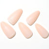 Picture of GLAMERMAID Press on Nail Medium Almond, Winter Nude Gel Glue on Nail, 24Pcs Glossy Short Stiletto Reusable UV Finish Fake Nails Acrylic False Nails Manicure Kits for Women
