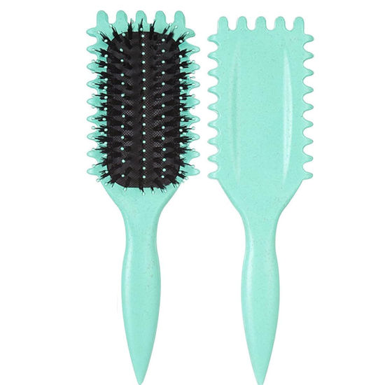 Picture of Curl Defining Brush, Curly Hair Brush Styling Brush for Detangling, Shaping & Defining Curls for Women Men Less Pulling Gifts