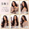 Picture of ELLA BELLA® 6 in 1 Professional Hot Air Styler • Powerful Hair Dryer & Straightener Set • Styling Without Heat Damage • Fast Drying Curling Volumizing Straightening • Includes Protective Travel Case
