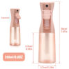Picture of Apidgrowth Hair Spray Bottle, Fine Mist Refillable Spray Container,Ultra-Fine Continuous Spray Bottle for Skincare, Plant Care, Pet Grooming, Cleaning