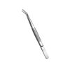 Picture of Stainless Steel Tweezers, with Curved Serrated Tip Multipurpose Tweezers Sewing Machine Tweezers Forceps for Craft Repairing