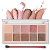 Picture of Erinde 10 Colors Eyeshadow Palette Makeup - Matte Shimmer Glitter Eye Shadow, Ultra-Blendable, High Pigmented, Naturing-Looking, Neutral Nude Eyeshadow Palette with Professional Brush, Plant Rhythm