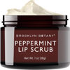 Picture of Brooklyn Botany Lip Scrub Exfoliator 1 oz - Lip Moisturizer for Dry Lips and Chapped Lips - Gentle Lip Exfoliator for Smooth and Brighter Lips - Peppermint Flavor