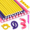 Picture of 30Pcs 9.45" Flexible Curling Rods No Heat Hair Rollers Curlers with 3 Sizes Foam Curlers Hair Rods for Short and Long Hair