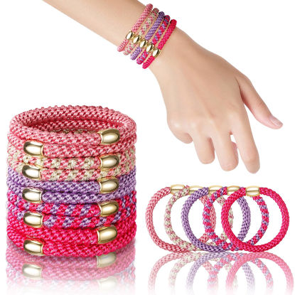 Picture of FORENEE Hair Ties No Damage - 10PCS Ponytail Holders - Elastic Hair Ties for Thick Hair - Braided Hair Bands for Women Girls's Hair - Beautiful Girlfriends
