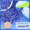 Picture of 4000PCS 4mm Resin Rhinestones in Bulk (Royal Blue), Bedazzling Flatback Crystals for Crafts DIY Nail Decoration, Gems Charms for Tumbler Shoes Clothing Fabric with Pickup Pen and Tweezers