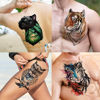 Picture of Bilizar 56 Sheets Watercolor Owl Tiger Lion Temporary Tattoos For Women Men Body Art Arm Thigh, 3D Long Lasting Realistic Fake Tattoo Sleeve Stickers For Adults, Wolf Fox Leopard Bulk Temp Tatoos Kids
