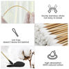 Picture of 500PCS 6" Cotton Swabs in Storage Box - Long Cotton Swab with Bamboo Handle - Lint Free Cotton Swabs with Wooden Sticks - Highly Absorbent Cotton Tipped Applicators for Makeup, Gun Cleaning, Pet Care
