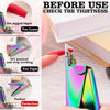 Picture of Chameleon Premium Adjustable Nail Clippers for Acrylic Nails, Belleboost Rainbow Color Professional Stainless Steel Fake False Nail Tip Clipper Cutter Trimmer, Manicure Tool for Salon Home Nail Art