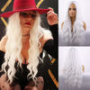 Picture of BERON White Wig for Women Long Wavy Wig White Long Curly Wigs White Synthetic Wig for Daily Party