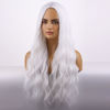 Picture of BERON White Wig for Women Long Wavy Wig White Long Curly Wigs White Synthetic Wig for Daily Party