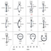 Picture of 120 PCS Body Piercing Kit Nose Stud Piercing Kits for All Body Piercings Stainless Steel Jewelry with 12G 14G 16G Piercing Needles for Ear Cartilage Tragus Nose Septum Lip Nipple Belly Button