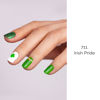 Picture of NAILOG Semi Cured Gel Nail Strips for St. Patrick's Day, 34 pcs Salon-Quality Gel Nail Stickers, Long Lasting Nail Wraps for Women | Irish Pride