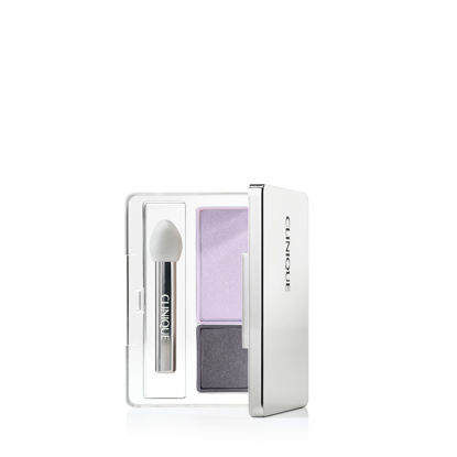 Picture of Clinique All About Shadow Duo Eye Shadow Makeup | Safe For Sensitive Eyes, Blackberry Frost, 0.05 Ounce