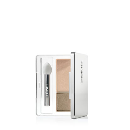 Picture of Clinique All About Shadow Duo Eye Shadow Makeup | Safe For Sensitive Eyes, Starlight Starbright, 0.05 Ounce