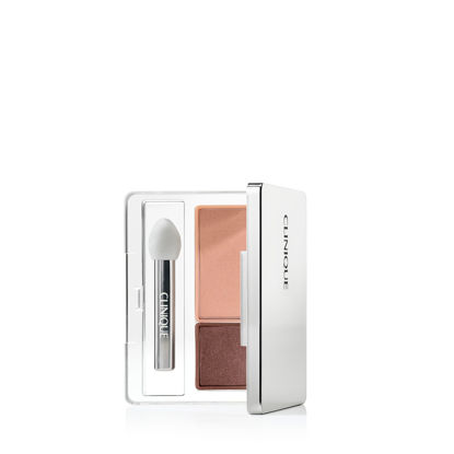 Picture of Clinique All About Shadow Duo Eye Shadow Makeup | Safe For Sensitive Eyes, Day Into Date, 0.05 Ounce