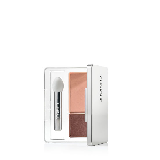 Picture of Clinique All About Shadow Duo Eye Shadow Makeup | Safe For Sensitive Eyes, Day Into Date, 0.05 Ounce