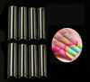 Picture of No C curve XXL Square Nail tips size 4,5,6,7 , 600pcs per bag Clear Acrylic Nails Square Shape Nail Tips SITELENABY Flattened Half Cover False Nails for Salon&Home DIY French ABS Nail Art Tips(size