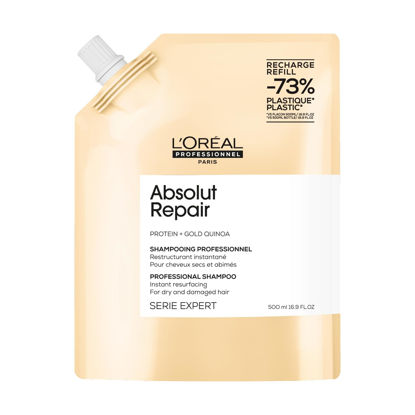 Picture of L'Oreal Professionnel Absolut Repair Shampoo | Protein Hair Treatment | Repairs Damage & Provides Shine | With Quinoa & Proteins | For Dry Damaged Hair