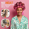 Picture of Big Self-Grip Hair Rollers with Stainless Steel Duckbill Clips for Long, Medium Hair and Volume