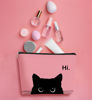 Picture of BARPERY Cat Makeup Bag,Cat Gifts，Black Cat Purse,Gifts For Cat Lovers,Small Cute Makeup Bag Cosmetic Bag For Women Teen Girls,Birthday Gift,Cat Owners Gifts,Cat Lady Gifts For Women(Pink2)