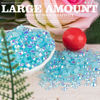 Picture of BELLEBOOST 5000PCS Resin Rhinestones Kits, 2/3/4/5/6mm Flatback Jelly Rhinestones, 3 Box Lake Blue AB Non Hotfix Crystal Gems for DIY Crafts Mugs Bottles Tumblers Clothes Makeup Nail Manicure