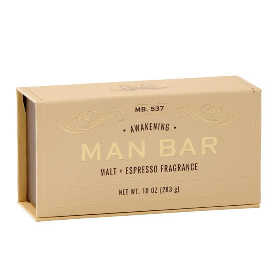 Picture of San Francisco Soap Company Malt and Espresso Fragrance Man Bar - Awakening - No Harmful Chemicals - Good for All Skin Types - Made in the USA