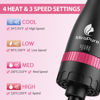 Picture of Hair Dryer Brush Blow Dryer Brush in One, MiroPure 4 in 1 Hair Dryer and Styler Volumizer with 4 Speed Temp Settings, Hot Air Brush with Oval Barrel for All Hair Style and Fast Drying, Rose Red